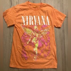 Nirvana Orange Graphic shirt